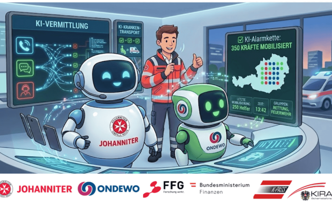 13-monatiges FFG KIRAS-Projekt „KI Leitstelle“ von ONDEWO und Johanniter Österreich erfolgreich abgeschlossen